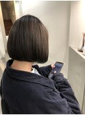ボブ×グレーカラー