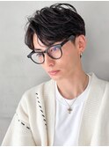 サーフカールアップバングニュアンスパーマ好感度◎無造作