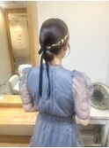 タイトシニヨンヘアセット＊