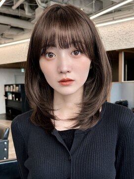 ガーデントウキョウ(GARDEN Tokyo) 【大人可愛いレイヤーミディ×透け感モカブラウン】