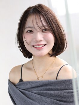 【OPEN記念!透明感＆コラーゲンカラー】カット+カラー+トリートメント\9680 こだわりの美シルエット★千葉