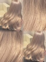 ベレーザ 渋谷(BELEZA)&nbsp;17256ホワイトブロンドグレーブラウン全頭ブリーチダブルカラー