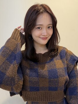 ノイ 銀座(noi) 顔周りレイヤーカットラベンダーカラーくびれレイヤーカット