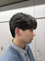 ニコ トウキョウ ロジック(nico TOKYO Logic) メンズセンターパートウルフセンターパートニュアンスパーマ襟足