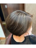 【水口】丸みショートボブ