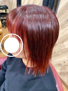 ルネッサンスヘアー ラファエロ(RAFFAELLO) ブリーチありインナーカラー 明るい白髪染め 春カラー