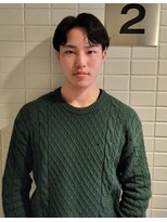 アンフェインド02(UNFEIGNED 02)&nbsp;MEN’S/リバースセンターパート/ニュアンスパーマ/伏見