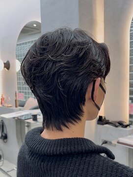 ロンドポレール 北千住(Lond polaire) men's/メンズ/刈り上げセンターパート/リバースセンターパート