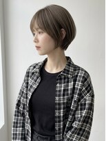 キビト(kibito) 新宿御苑若松河田曙橋グレージュ丸みショートボブ20代30代40代