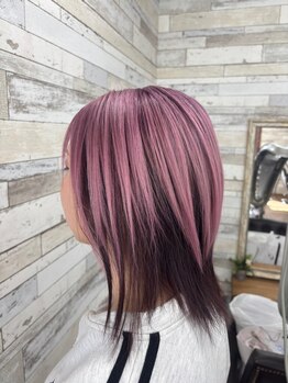 ルフレ(Reflet)の写真/【深井】ナチュラルからこなれ感派手髪まで一人一人に合ったデザインで色落ちまで素敵カラーを再現します☆