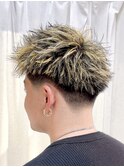 テーパーフェード×メッシュスパイキーショート