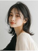 ミルクティーブロンド/ダークブルー/デジタルパーマ/人形町