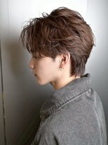 ルーシー 名古屋栄(LUCEY) センターパートニュアンスパーマフェザーパーマ波巻きパーマ