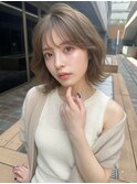 レイヤーカット透明感カラー春カラー夏カラーブリーチ無しカラー