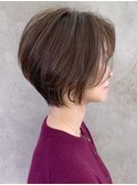 フワッと束感×ひし形シルエット×丸みとくびれショート◎