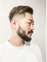 フジヤマ バーバー ショップ(FUJIYAMA BARBER SHOP)&nbsp;七三オールバックツイストパーマコンマヘア