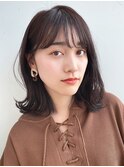 小顔カット/黒髪/韓国風/似合わせカット/イメチェン