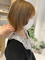 コフィー バイ メルト 吉祥寺(cofy by melt)&nbsp;【三ツ井純】レイヤーカットボブウルフカットベージュカラー小顔