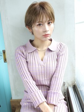 バース(BIRTH) 天神【BIRTH】大人かわいいシースルーバングショートボブ　18