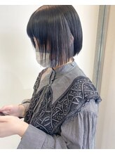 ガーデン ヘアークリエイトスペース(garden hair create space) ブルーブラック×インナーカラー【30代/40代/50代】