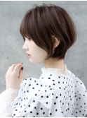 前髪あり大人ショートボブ20代30代40代【AIN.表参道】川原大地