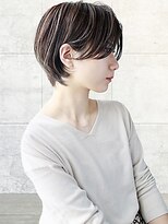 ヘアーアンジェ 伊達店(Hair ange) 【30・40代おすすめ♪】小顔カット×ハイライト×くびれショート