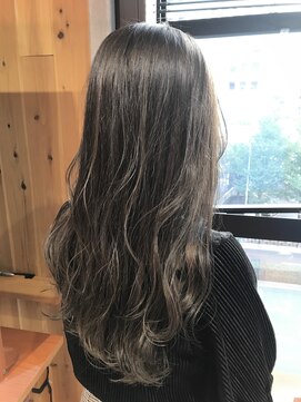 オーストヘアーリズ(Aust hair Liz) 【ケアブリーチ】透け感グレーベージュ