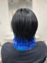 アデプト 北千住店(adept)&nbsp;【adept北千住 リョウスタイル】インナーカラーブルー