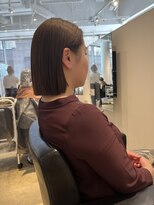 ヘアーエスクールシーユー 枚方T-SITE店(hair S.COEUR×Cu) ストレートボブ/ぱつっとボブ/切りっぱなしボブ