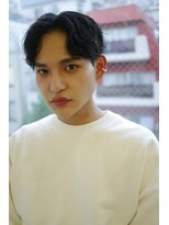 ソーコ 渋谷(SOCO)&nbsp;ニュアンスパーマセンターパートメンズマッシュスパイラルパーマ