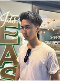 MEN'SHAIRウルフカルマパーマメンズショートイージーパーマ