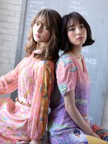 カバーヘア ブリス 戸田公園西口店(COVER HAIR bliss)&nbsp;大人かわいいくすみカラーゆるふわウェーブミディtk4戸田公園