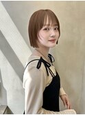 前髪顔まわりボブレイヤーボブ顔まわり縮毛矯正haruhi