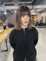 レブ 三条河原町(Reb,) 顔周りウルフラベンダーグレージュ