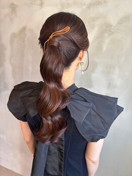 マイス(Mais)の写真/【早朝6時～ご予約OK】短時間で崩れにくいヘアセットが◎トレンドを意識したヘアセットで特別な日を演出♪
