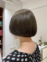 クラップス 杉田店(CLAPS)&nbsp;まるッとボブ/ショートボブ/内巻きボブ/ツヤ感オリーブカラー