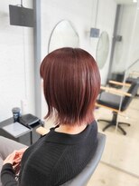 ビーヒアナウ N゜03 金沢駅西店(BE HERE NOW)&nbsp;髪質改善カラー/くびれボブ/ピンクブラウン/艶髪カラー