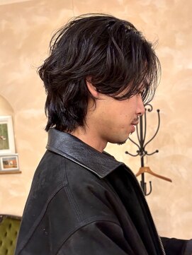 ビュートリアム265(BEAUTRIUM 265) メンズセンターパート ニュアンスパーマ メンズヘア