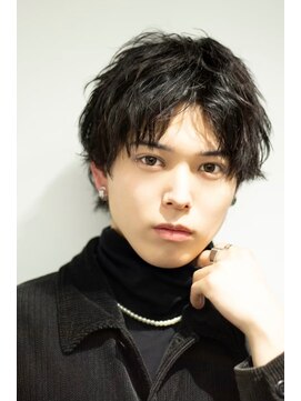 ヴェイン 渋谷(vain) 渋谷メンズ美容室ミディアム韓国風カットパーマ最旬k