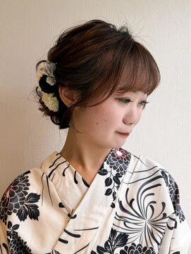 ビューブルー 亀戸錦糸町(VIEW BLUE) 小顔に見せるヘアセット/タイトで大人可愛い/結婚式/髪質改善