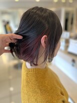 アッシュ 長津田店(Ash) 大人ボブ/暖色系インナーカラー/20代30代/青葉台長津田つきみ野