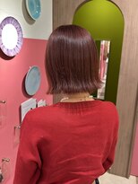 エシェル 平塚店(echelle) ボブ × チェリーレッド