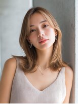 ロッソ 大橋店(Rosso) センター分けの明るめミディ【大橋】