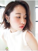 ピアスが似合う耳かけ前下がり◇ショートボブ◇水原希子ちゃん風