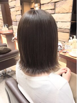 カプア 仙台駅前店(Kapua) 似合わせカットラベンダーグレージュ小顔外ハネボブ10代20代