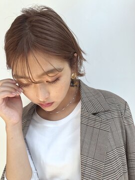 ガーデントウキョウ(GARDEN Tokyo) 【GARDEN 田中麻由】小顔ワンサイドショートラベージュカラー