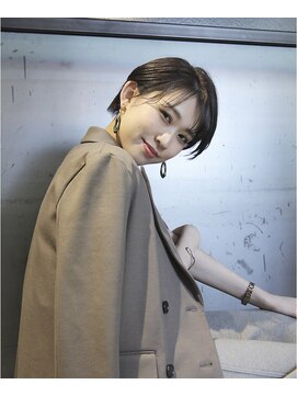 インス(ensue) ensue京都◇大人ハンサムショート抜け感ベージュ◇中島