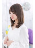 大人かわいい斜めバング☆クリアカラーのラブワンカールa