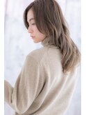 外国人風シアカラーで女子力UP…フリンジウェーブセミディa