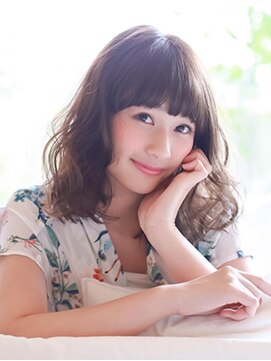 トップヘアー アヴェニュー 刈谷(TOPHAIR Avenue) ピュアナチュラルミディ/ニュアンスカラー/ぱっつん前髪